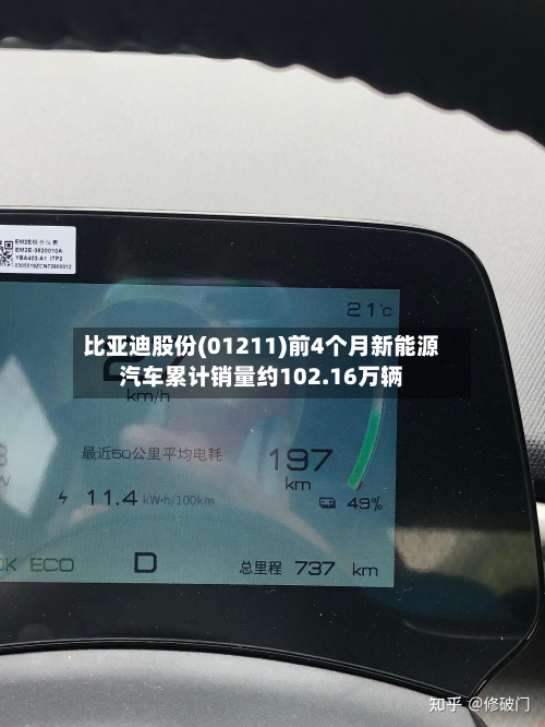 比亚迪股份(01211)前4个月新能源汽车累计销量约102.16万辆-第2张图片