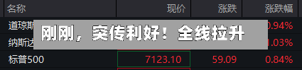 刚刚，突传利好！全线拉升-第2张图片