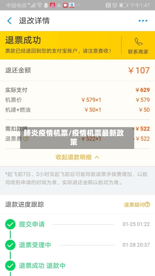 肺炎疫情机票/疫情机票最新政策