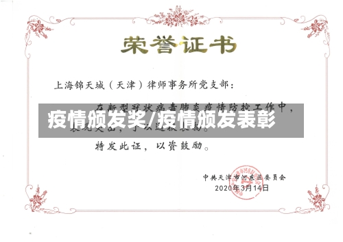 疫情颁发奖/疫情颁发表彰-第2张图片
